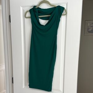 Elegant Green Sleeveless Dress